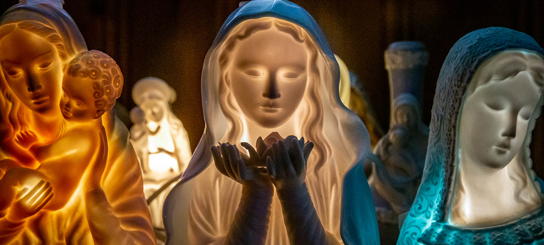 Statues of Mary offer invitations to seek Jesus through the intercession of His Blessed Mother