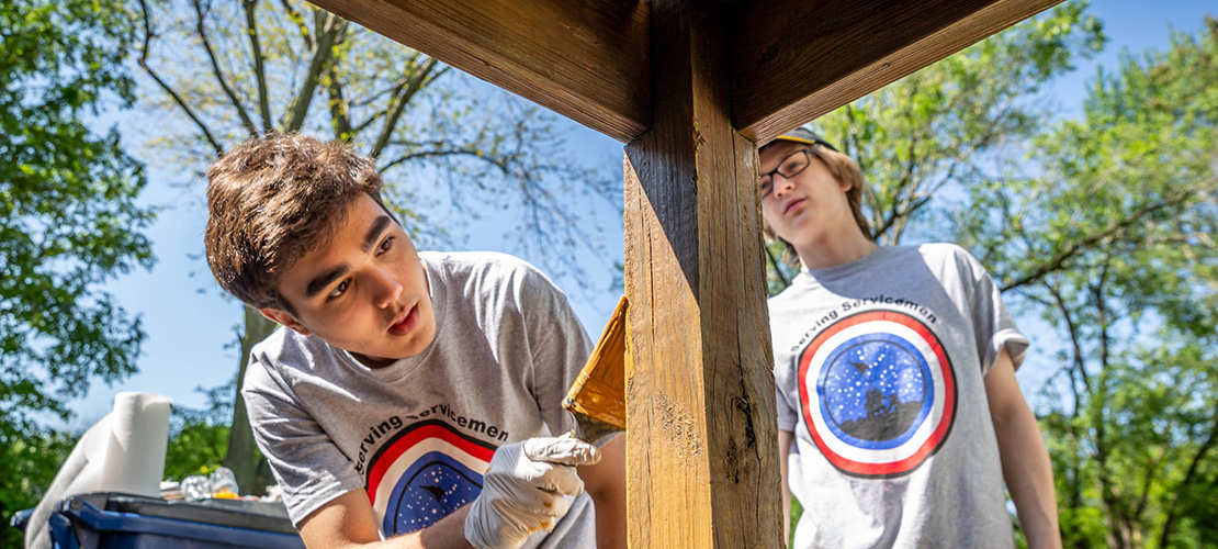 CBC students give back to area veterans through Serving Servicemen