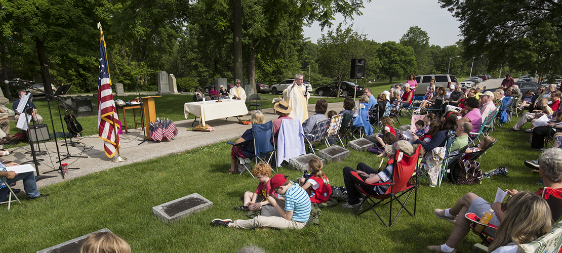 Memorial Day Mass at cemetery recognizes sacrifices