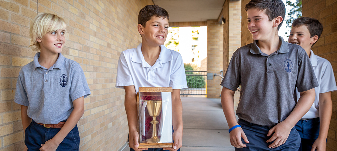  Vocations chalice one way St. Clement of Rome School prays for vocations