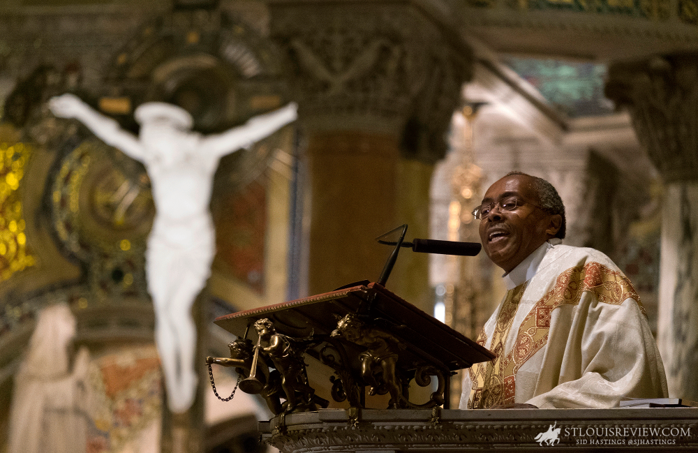 Father Arthur J. Cavitt, pastor of St. Nicholas Parish and director of the St. Charles Lwanga Center, delivered the homily at the 42nd annual Archdiocesan Mass for the Preservation of Peace and Justice commemorating the legacy of Dr. Martin Luther King, Jr.