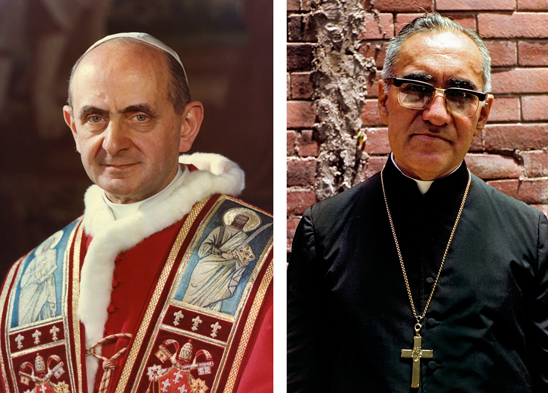 Left to right, Blessed Paul VI and Blessed Oscar Romero