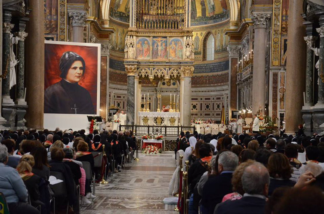The portrait of Blessed Clelia Merloni at her Mass of Beatification on Nov. 3 at the Basilica of St. John Lateran in Rome.