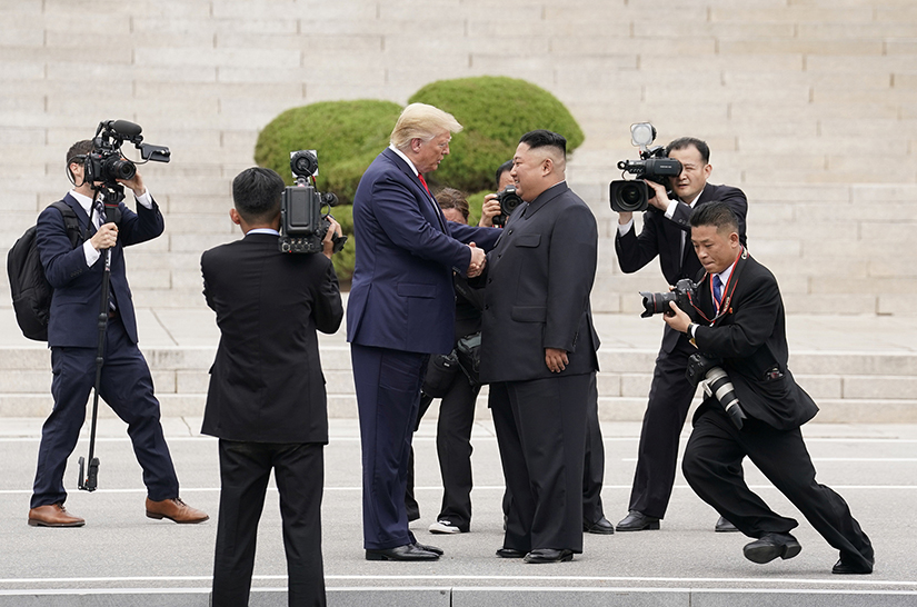 U.S. President Donald Trump met with North Korean leader Kim Jong Un June 30 in Panmunjom, South Korea, at the demilitarized zone separating the two Koreas. After praying the Angelus with pilgrims gathered in St. Peter’s Square June 30, Pope Francis called the historic meeting a “good example of a culture of encounter.”