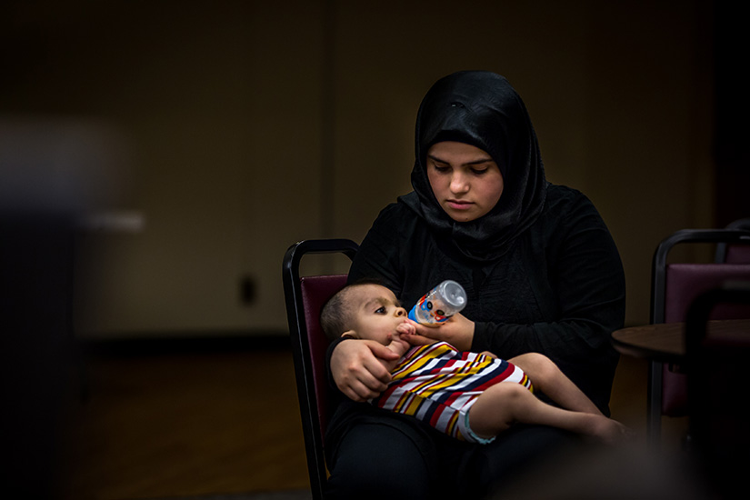 In 2015, the International Institute in St. Louis and the United Nations High Commissioner for Refugees announced plans to help resettle Syrian refugees displaced by the war. Jailan and her husband Wael arrived in St. Louis with their two disabled sons, who have physical and developmental disabilities.