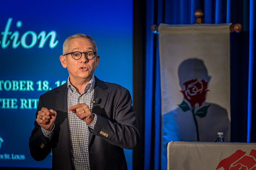 David Bereit, who co-founded the 40 Days for Life movement, was the speaker at the 44th annual Respect Life Convention held at Ritz-Carlton Hotel in Clayton Oct. 18. He encouraged attendees to continue the state’s strong pro-life work.
