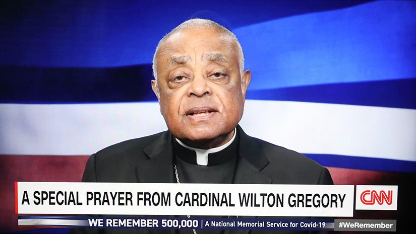 Washington Cardinal Wilton D. Gregory spoke Feb. 22 during CNN’s evening program remembering over 500,000 Americans who have died of COVID-19.
