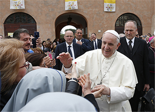Pope leads Rosary for peace at Rome shrine