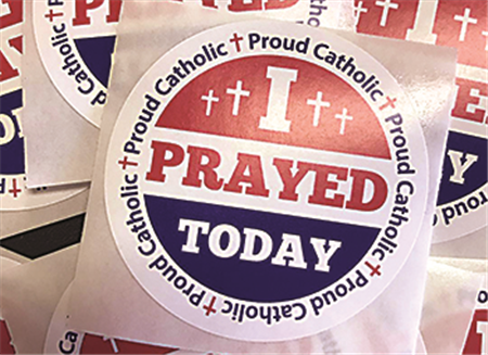 Louisiana parishioners find ‘I prayed’ stickers help evangelize
