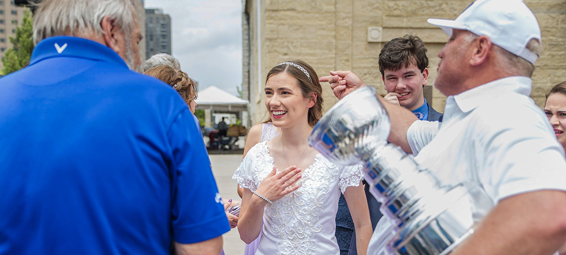 ‘Grace’ helped couple enjoy wedding in midst of Blues rally