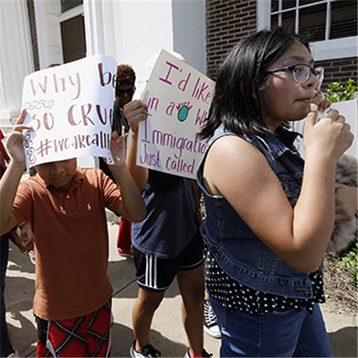 Parishioners in Mississippi march against immigration raids