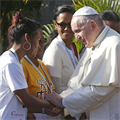 Amid economic growth, pope urges Mauritius to care for the young, poor