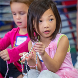 The Rosary is a special way to love Mary, preschoolers at The Little School at Ascension learn