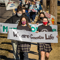 Students in Affton hold neighborhood march for life