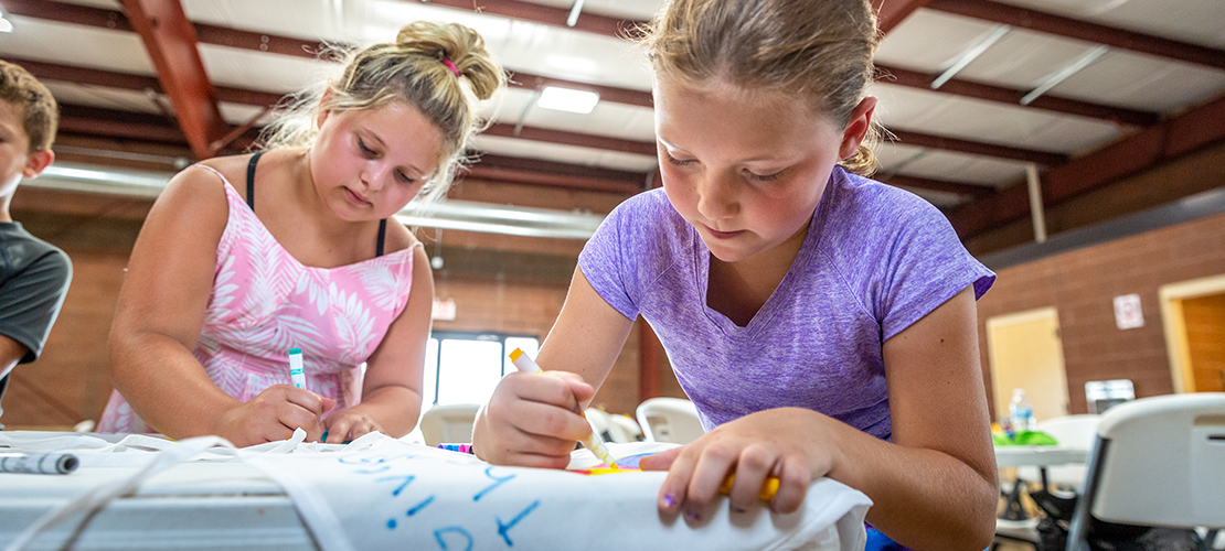 Pool-noodle game, apron-making have a faith message at Vacation Bible School