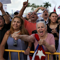 Cuban exiles in Miami gather at their shrine to pray for homeland