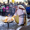 St. Ambrose School ‘buries the alleluia,’ burns palms into ashes in preparation for Lent