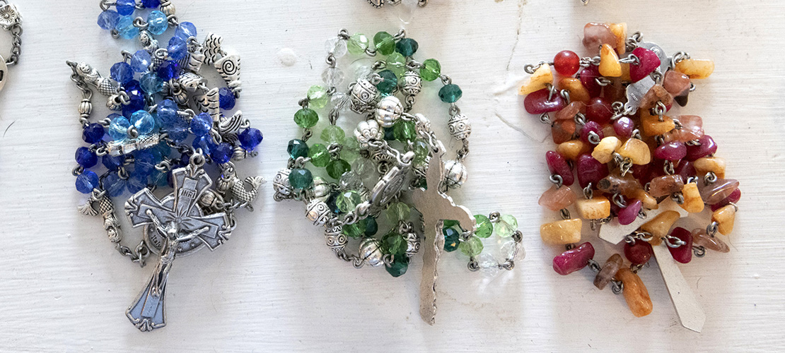 Catholic artist finds graces through creating one-of-a-kind rosaries at Olvera Street Rosary