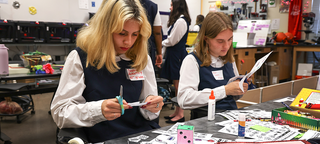 STEM Ambassadors program at Incarnate Word Academy provides hands-on learning experiences for students at Catholic elementary schools