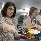 The Meals Program at Sts. Peter and Paul Parish offers warm nourishment, place of refuge