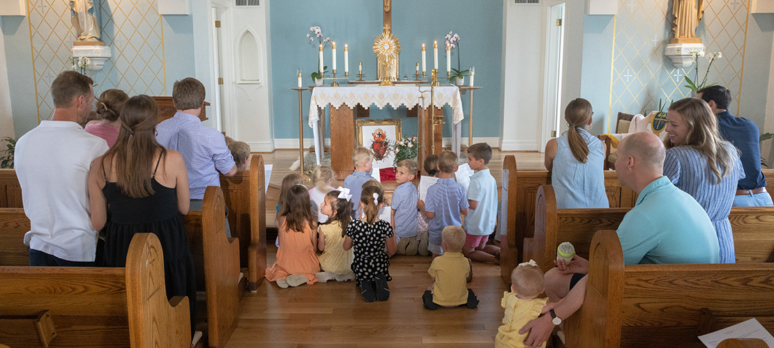 Young families’ Holy Hour gives littlest disciples and their parents the chance to encounter Jesus in the Eucharist