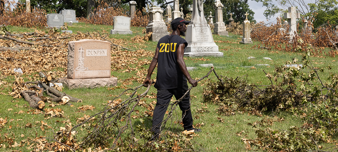 Storm damage at Calvary Cemetery described as “utter devastation”