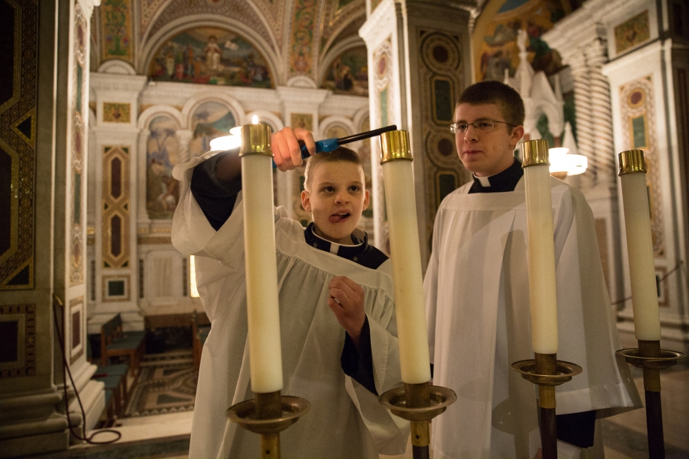 In 2015, while fighting a rare brain tumor, then-11-year-old Brett Haubrich was given a wish from the Make-A-Wish foundation,
and he wanted to be a “priest for a day.” Brett served the Chrism Mass at the Cathedral Basilica of St. Louis as part of that wish. Brett died Jan. 10.