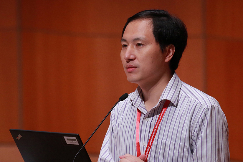 Scientist He Jiankui attended the International Summit on Human Genome Editing at the University of Hong Kong in Hong Kong, China, Nov. 28. An ethicist called Jiankui's gene editing on a human embryo "a train wreck of a thing to do."