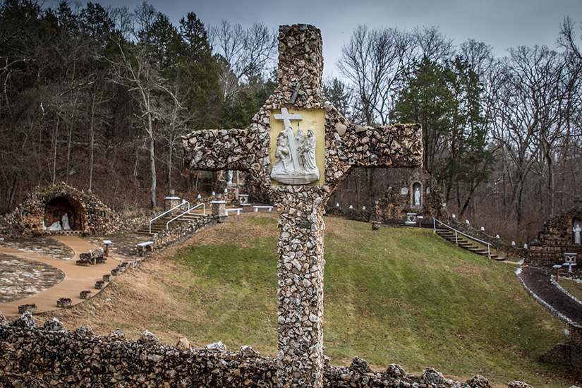 The Black Madonna Shrine and Grottos offer dazzling mosaics, multi-colored rock sculptures and a place of solitude conducive to listening for God’s voice. Franciscan Missionary Brother Bronislaus Luszcz began constructing the chapel and grottos in 1937, after the community moved here from Poland in 1927.