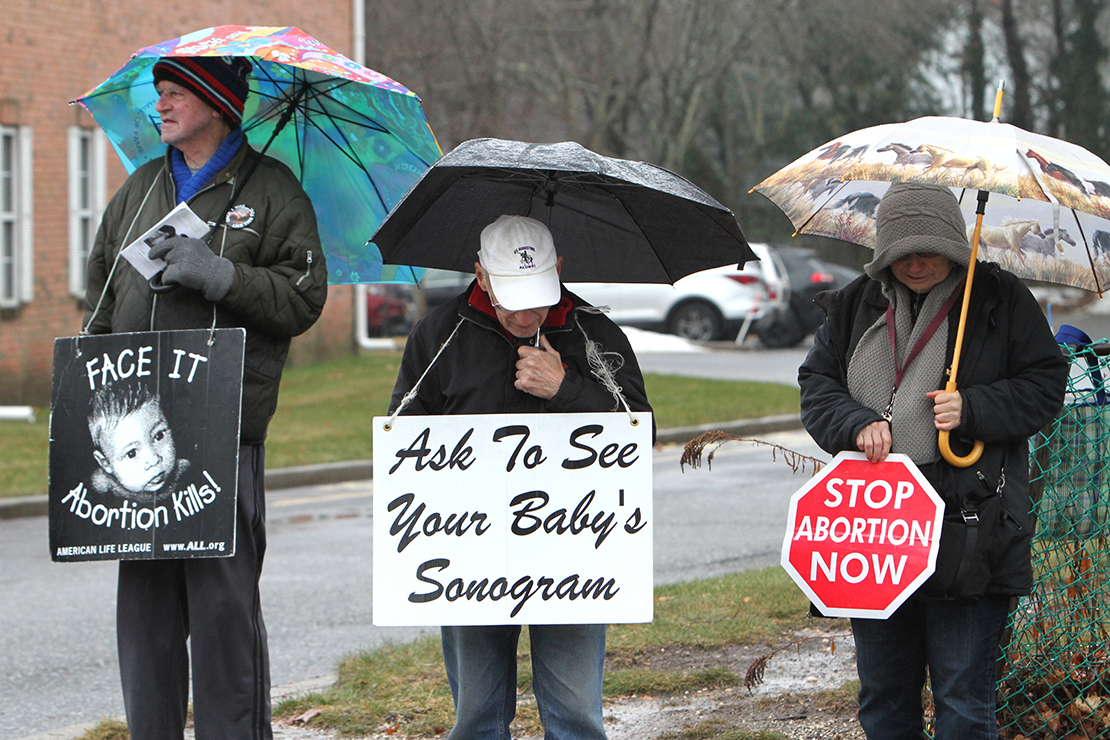 Pro-life advocates gathered in silent witness near a Planned Parenthood site last year in Smithtown, N.Y. A state abortion law would allow more health practitioners to provide abortion and remove state restrictions on late-term abortions.