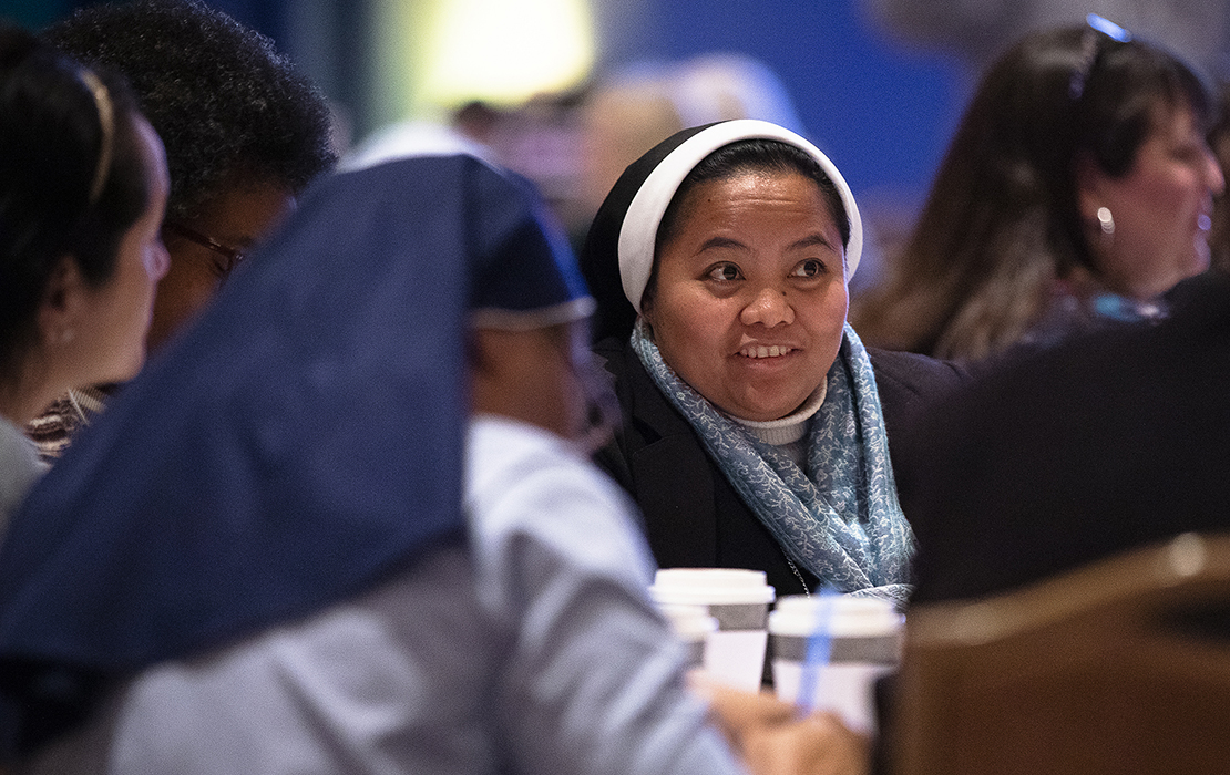 Women religious had a discussion about racism in the church and society Feb. 3, 2019, during the Catholic Social Ministry Gathering in Washington.