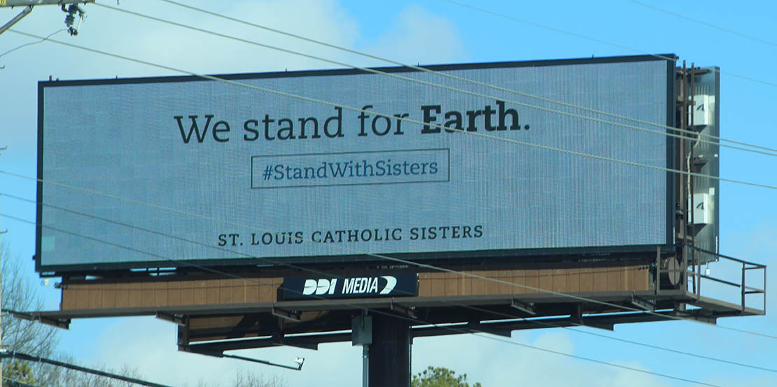 One of five billboard advertisements that are throughout St. Louis 