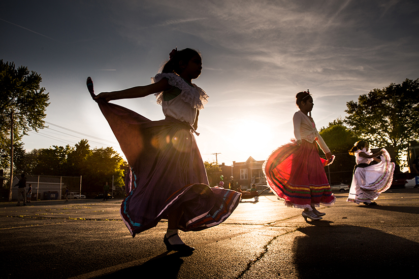 St. Francis Community Southside Center celebrated “Día del niño,” or the Day of the Child, an annual Mexican celebration that recognizes children and their importance in society. Eight-year-old Jasmin, 12-year-old Evelyn and 7-year-old Valentina Carrillo danced a traditional Mexican folk dance known as Baile Folklórico in 2015.