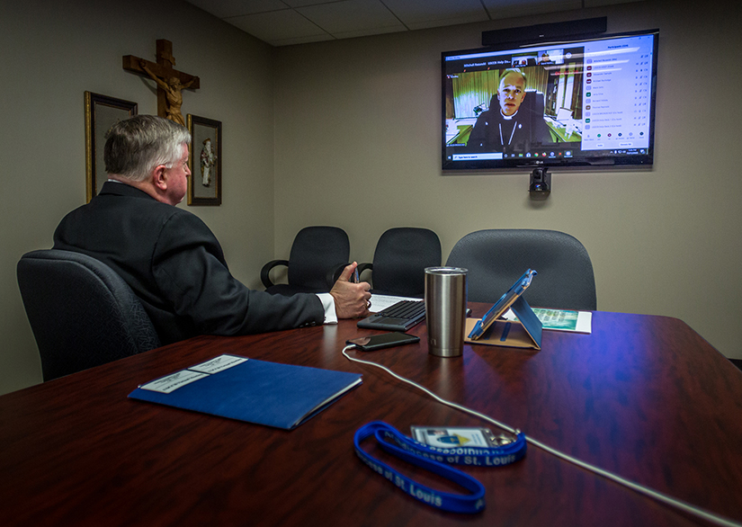 Archbishop Mitchell Rozanski participated in the U.S. Conference of Catholic Bishops’ fall general assembly virtual meeting on Nov. 18. Several U.S. bishops, including Archbishop Rozanski, made remarks in the public session, which was livestreamed by the conference.