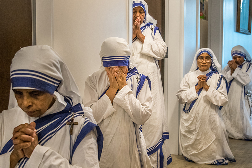 The Missionaries of Charity run a soup kitchen at their convent in St. Louis. The Missionaries of Charity have served the poor in St. Louis since 1979.