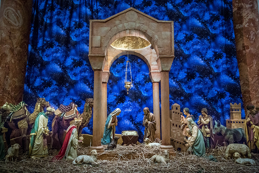 Nativity set at the Cathedral Basilica of Saint Louis.