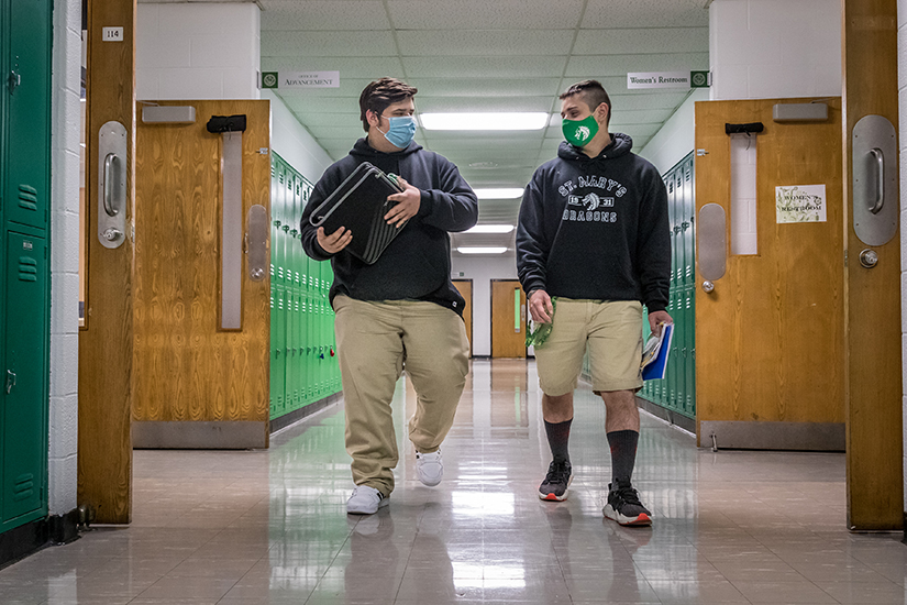 Gio and Remy Valenzuela attend St. Mary’s High School in St. Louis. “It’s like a tight-knit brotherhood in a short amount of time where you get to know everybody,” Gio said of the school.