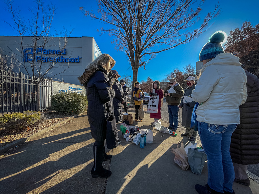 A group of Catholics from parishes across the Archdiocese of St. Louis prayed outside of Planned Parenthood in St. Louis Dec. 22. The group has been meeting weekly for nearly five years to pray the Rosary for an end to abortion and that mothers will choose life for their baby. Jan. 22 marks the anniversary of the 1973 Roe v. Wade decision legalizing abortion.
