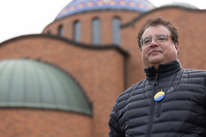 Yuri Ivan is the parish music director at St. Constantine Ukrainian Catholic Church in Minneapolis. He spent three weeks in Ukraine helping his ailing mother and his sister in a town in western Ukraine that had not been hit by Russian bombing or combat troops that have invaded the country since Feb. 24.