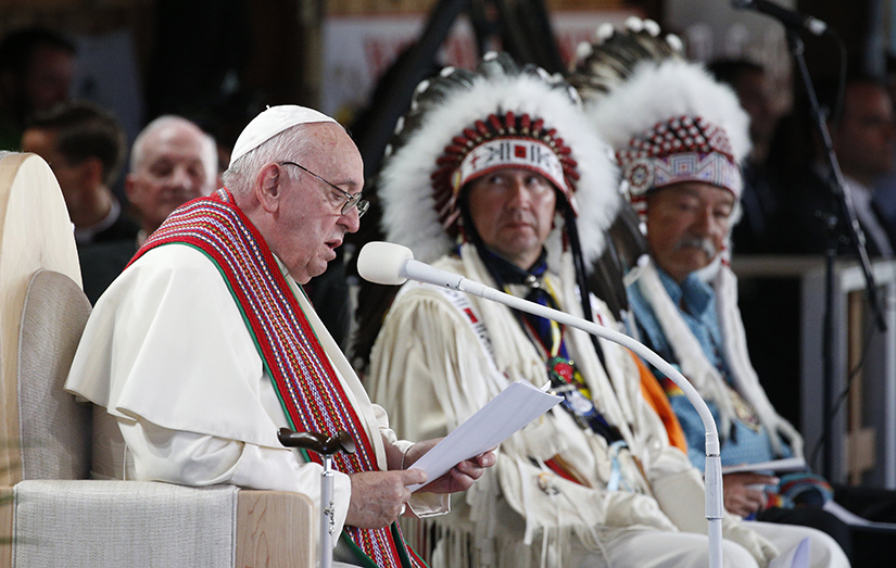 Pope Francis participated in the Lac Ste. Anne pilgrimage and Liturgy of the Word in Lac Ste. Anne, Alberta, July 26.