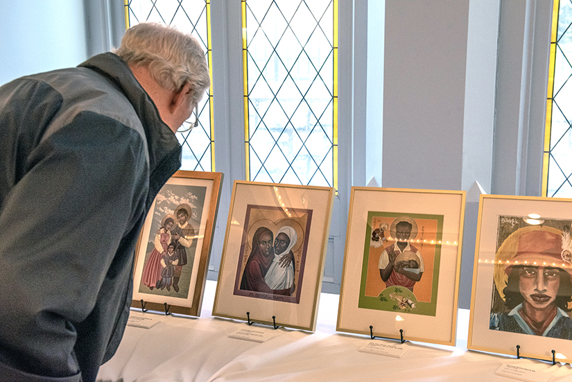 Images of saints and other holy people from diverse backgrounds were on display Nov. 12 at St. Francis Xavier (College) Church.