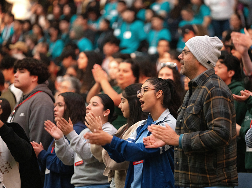 Young people participated in Youth Day Feb. 15 during the 68th Los Angeles Religious Education Congress at the Anaheim Convention Center.