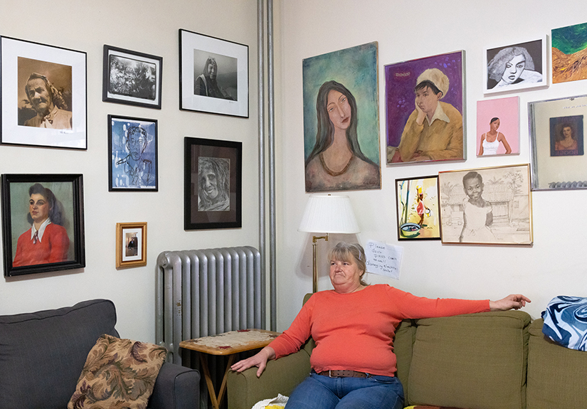 Linda Broch has lived at Assisi House, a former convent at Our Lady of the Holy Cross in the Baden neighborhood of St. Louis, since 2021. “I try to form a lot of unity in here,” Broch said. “We’re all coming from a very difficult time. … We’re all coming from different backgrounds.”