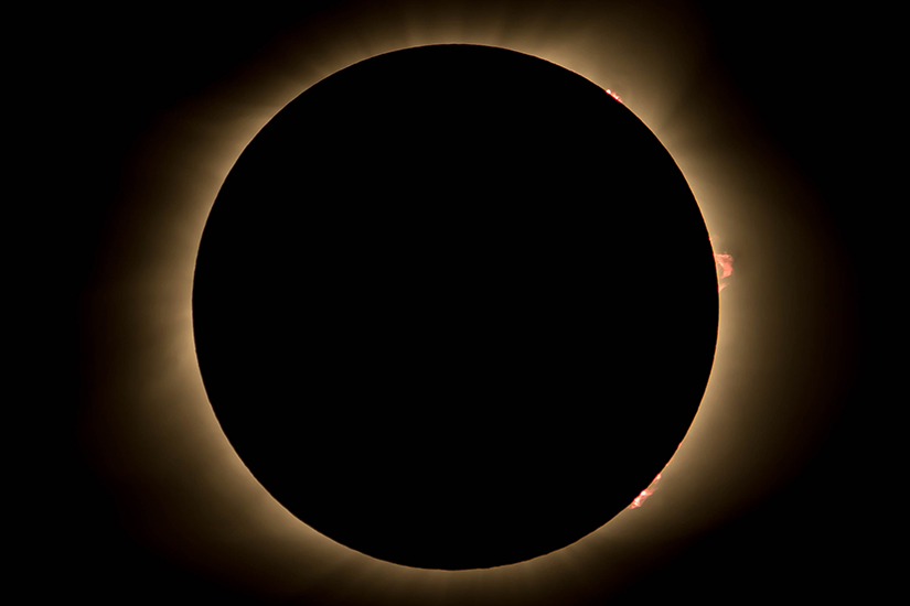 The total solar eclipse in 2017.